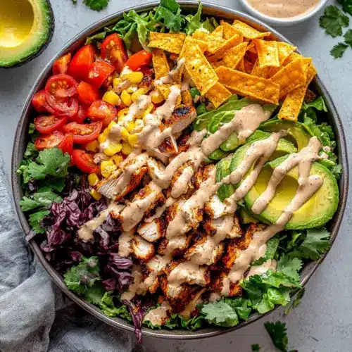 Quick Homemade Spicy Southwest Salad