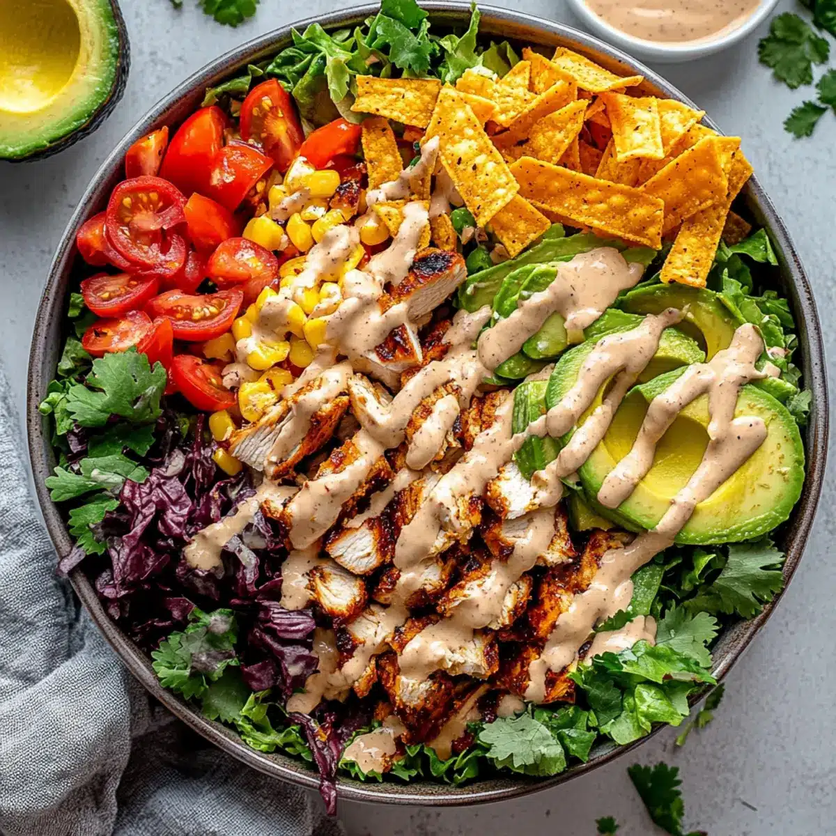 Quick Homemade Spicy Southwest Salad