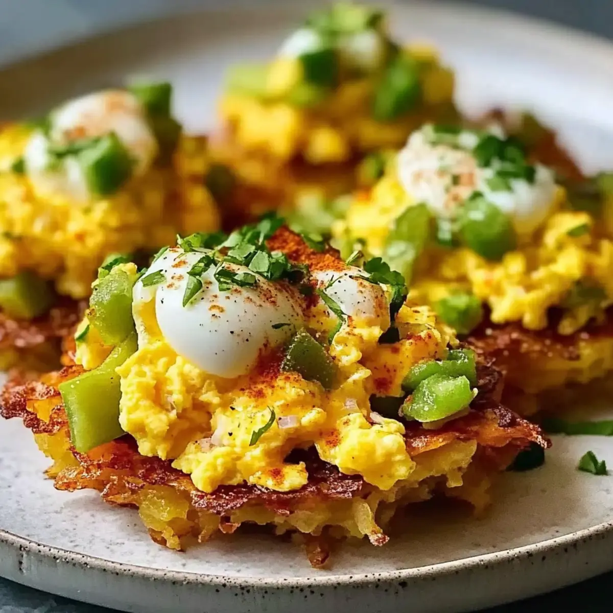 Hash Browns with Scrambled Eggs