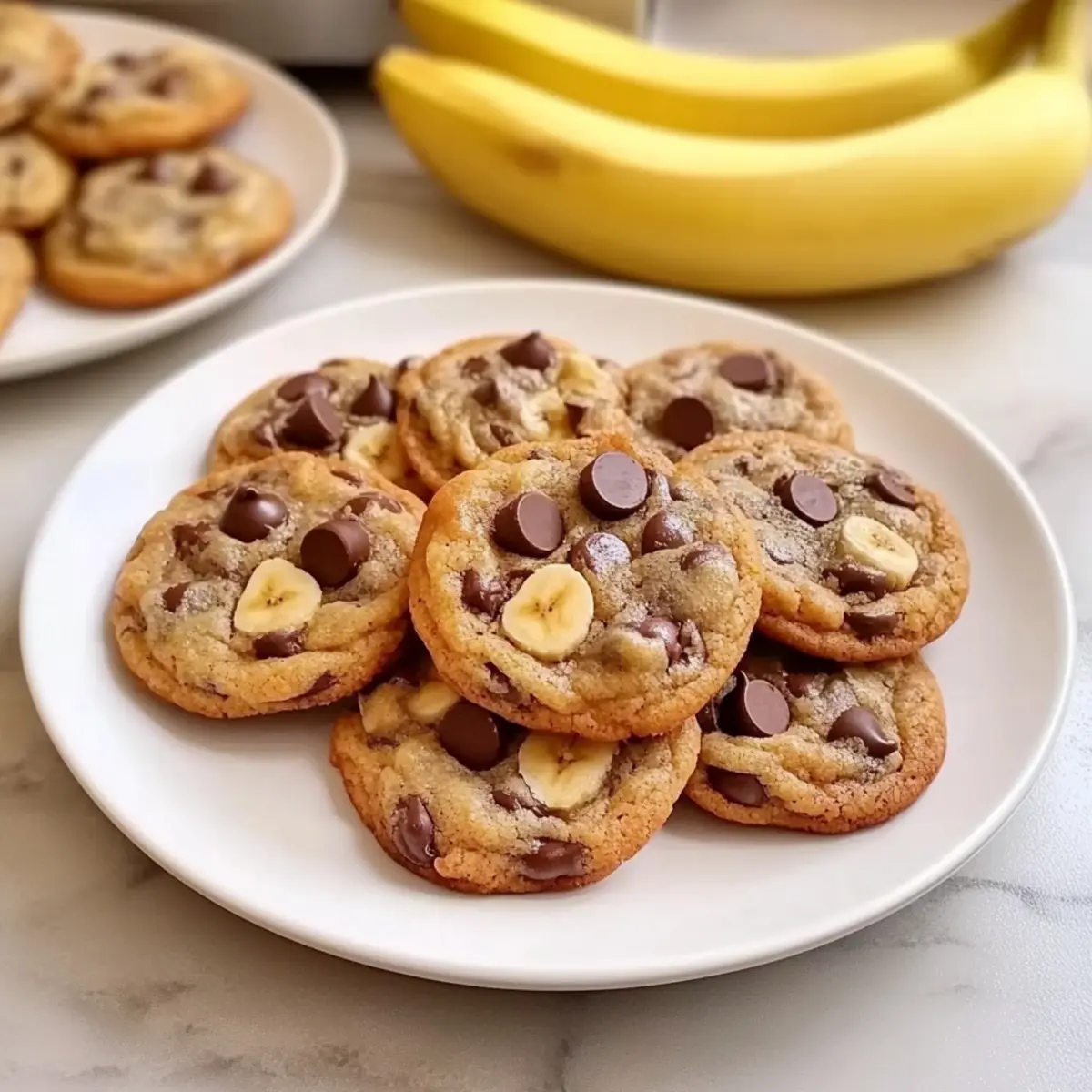 Banana Bread Chocolate Chip Cookies