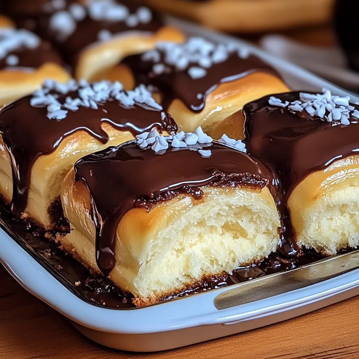 Boston Cream Pie Stuffed Hawaiian Rolls