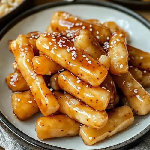Sweet Soy Butter Korean Rice Cakes