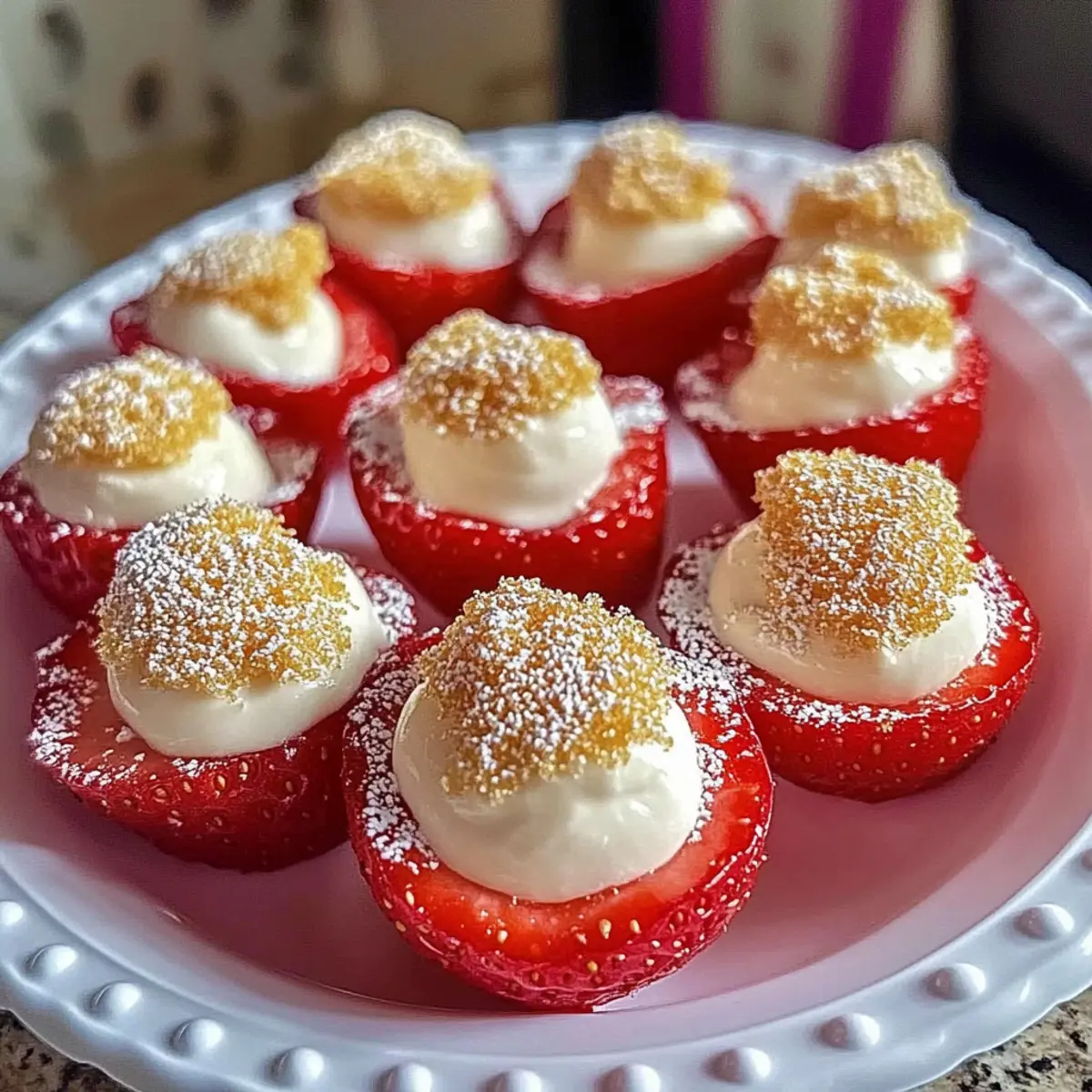 Cheesecake Deviled Strawberries