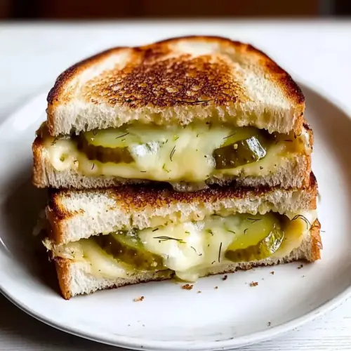 Crispy Dill Pickle Grilled Cheese