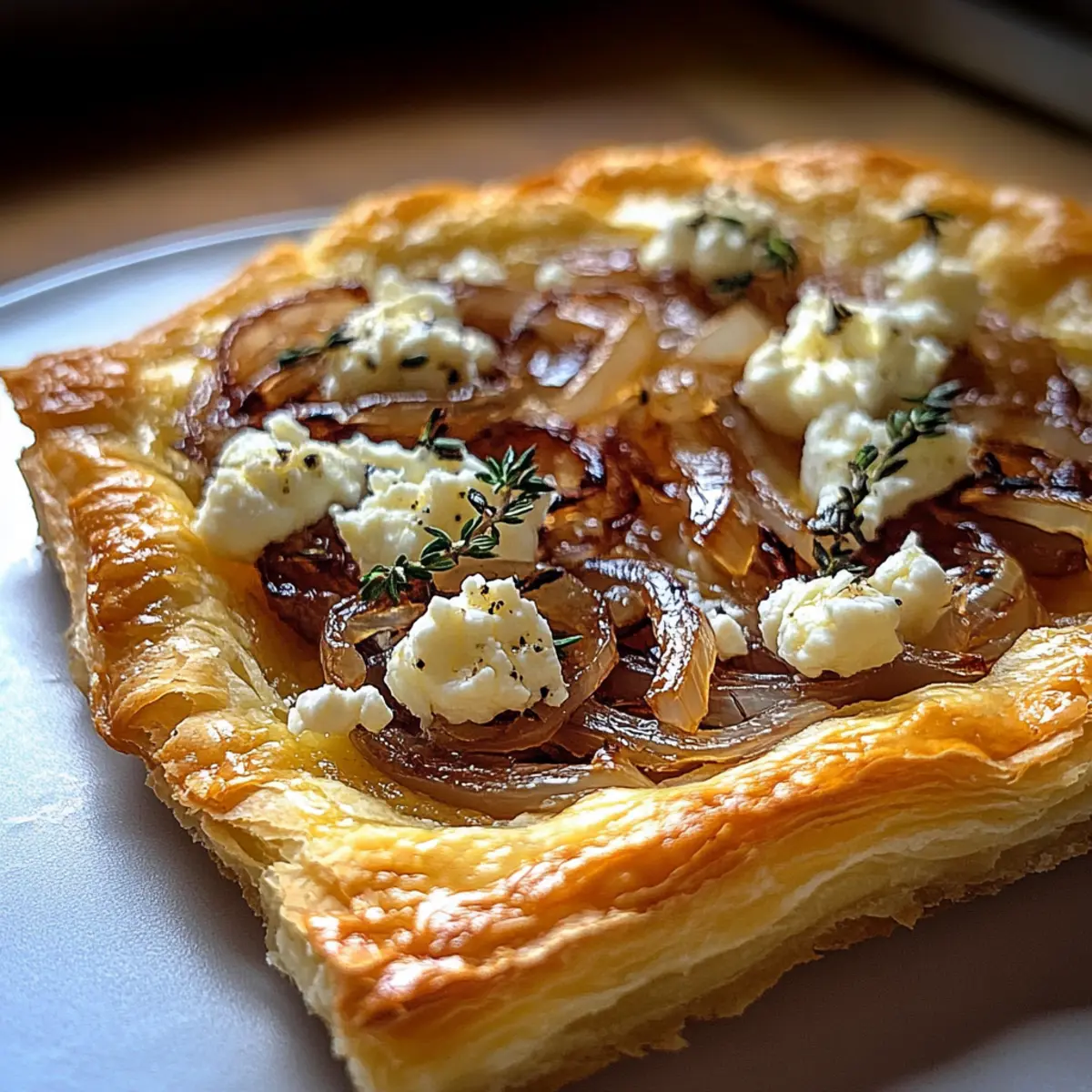 Caramelized Onion and Goat Cheese Tarts
