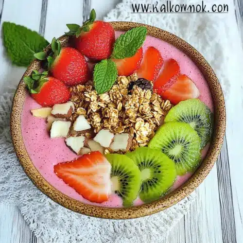Strawberry Kiwi Smoothie Bowl