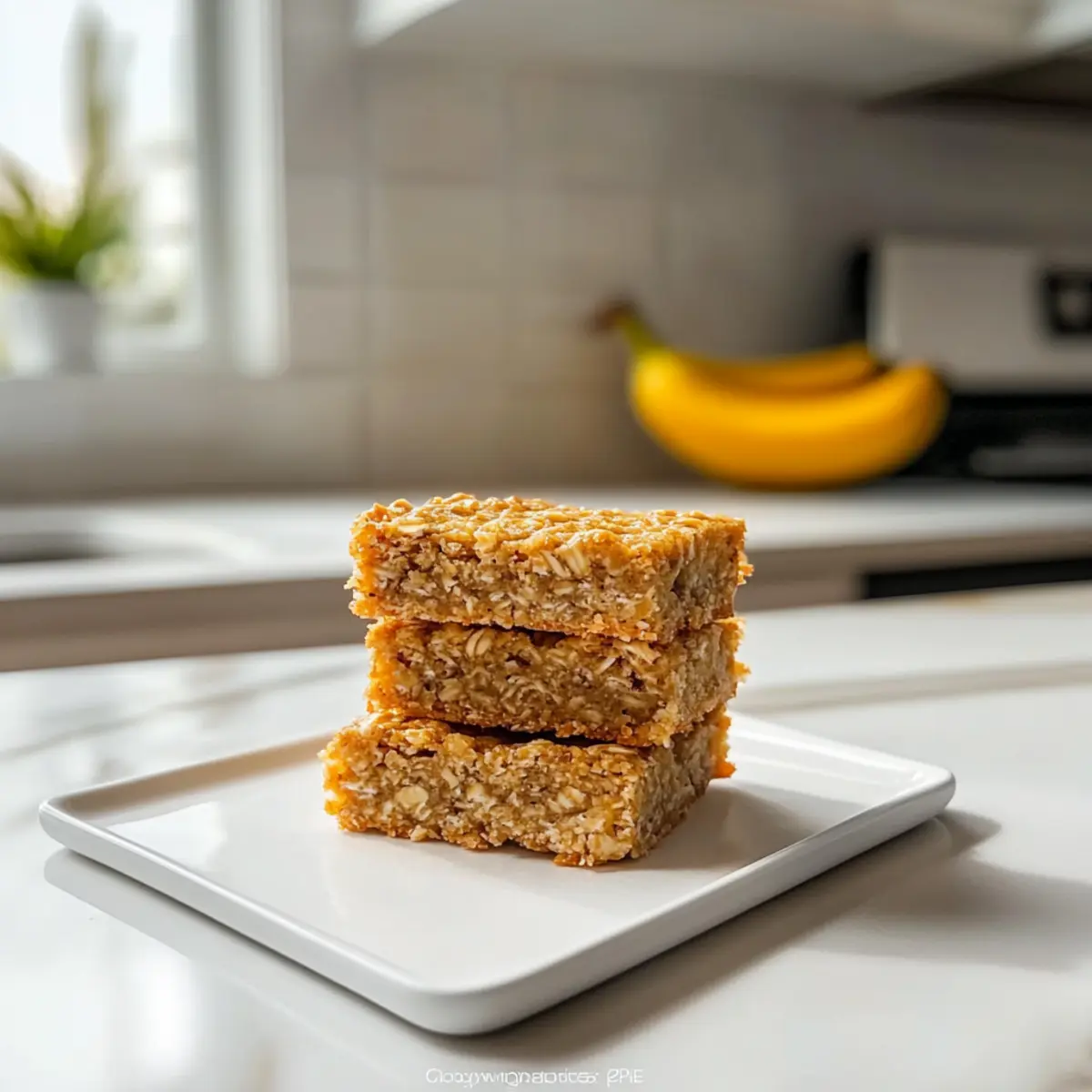 Banana Oatmeal Bars