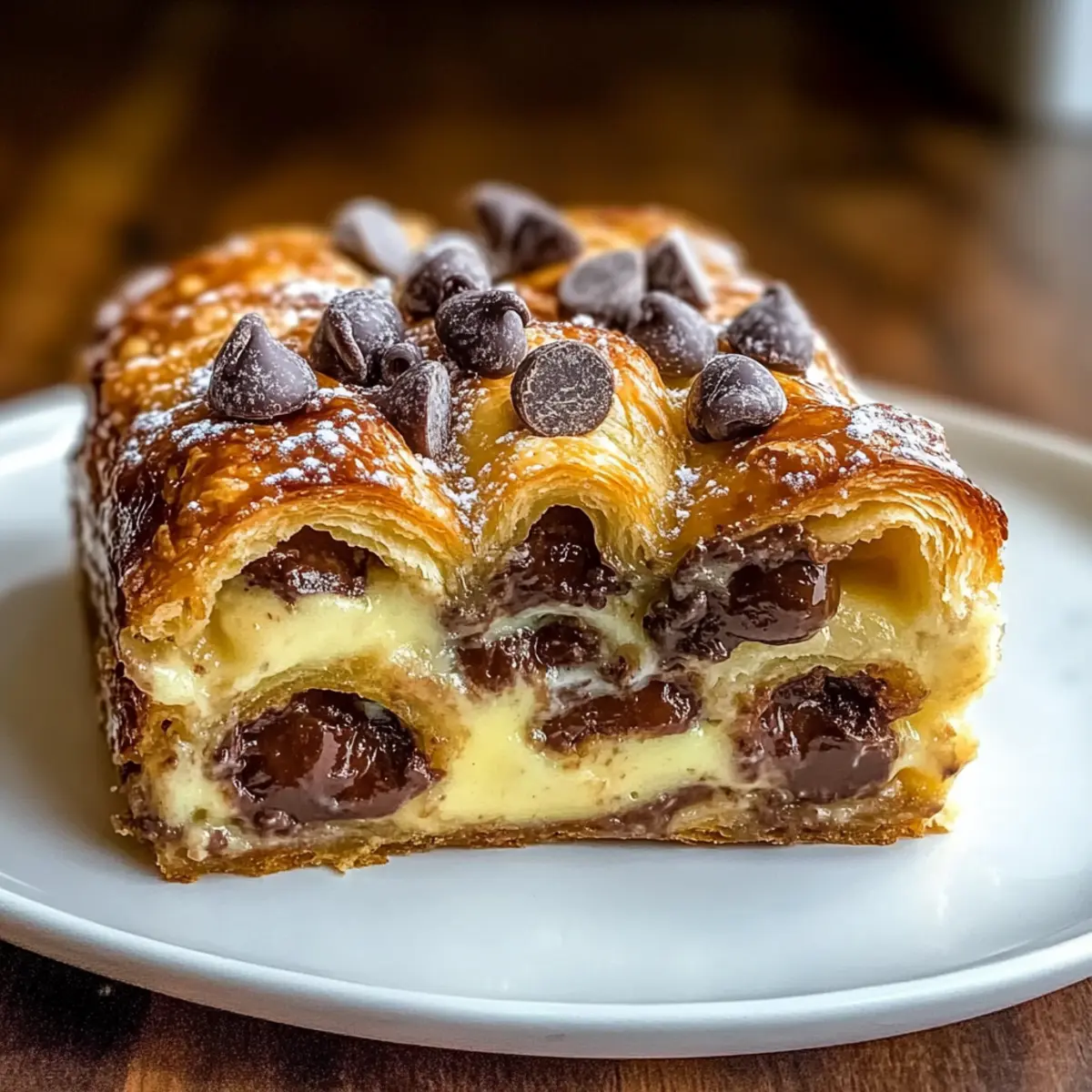 Chocolate Croissant Breakfast Bake