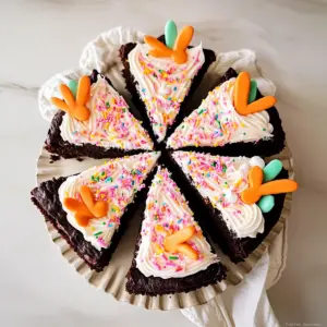 Frosted Easter Brownies