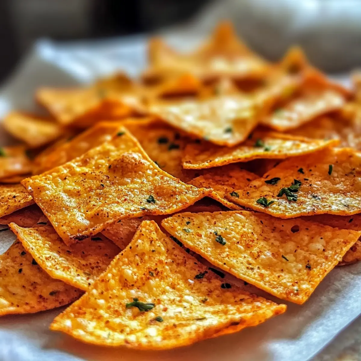 Crispy Cottage Cheese Chips