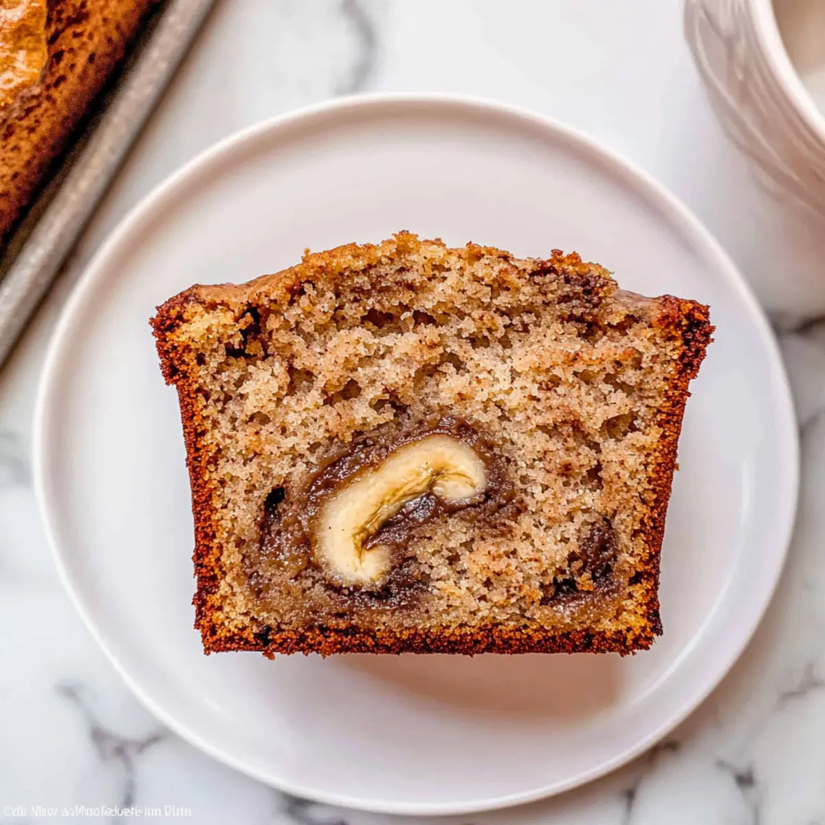 Swirled Cookie Butter Banana Bread