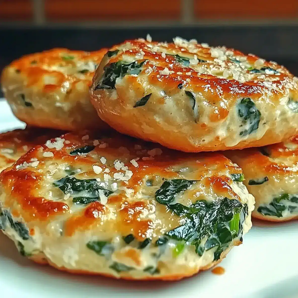 Spinach Cottage Cheese Flat Bagels