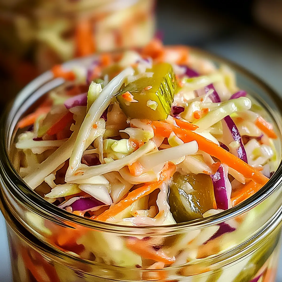 Sweet & Spicy Pickle Slaw